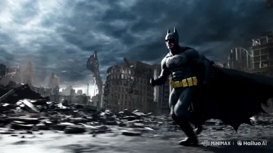 Batman Pursues Joker Amid Earthquake and Surreal Chaos – AI Generated Video | Hailuo AI