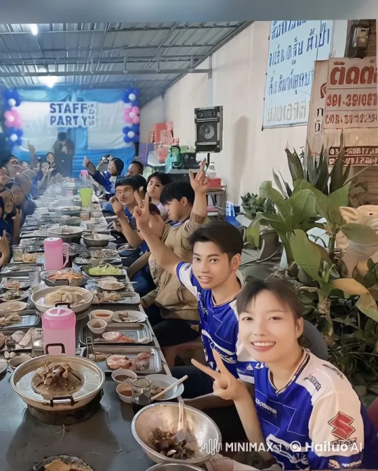 Staff Party Turned Martial Arts Showdown – AI Generated Video | Hailuo AI