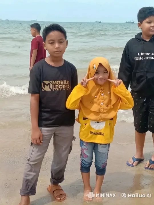 Children Practicing Kungfu at the Beach – AI Generated Video | Hailuo AI