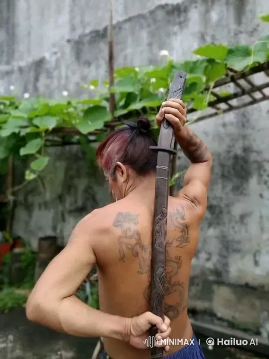 Martial Artist Showcases Fluid Kung Fu in Garden – AI Generated Video | Hailuo AI