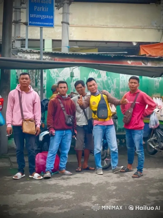 Five Young Men Display Friendship and Martial Arts on Urban Street – AI Generated Video | Hailuo AI