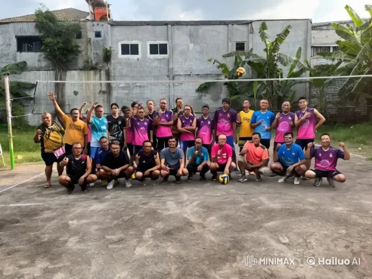 Volleyball Meets Kungfu: Energetic Game on Outdoor Court – AI Generated Video | Hailuo AI