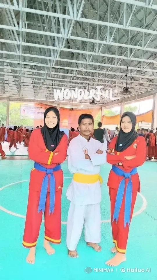 Martial Artists Demonstrate Kungfu Skills in Training Arena – AI Generated Video | Hailuo AI