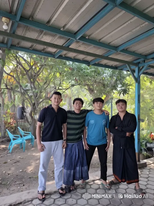 Four Men Prepare for Energetic Kungfu Fight – AI Generated Video | Hailuo AI