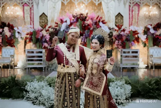 Kungfu Couple's Wedding Dance: Traditional Attire Meets Martial Arts – AI Generated Video | Hailuo AI