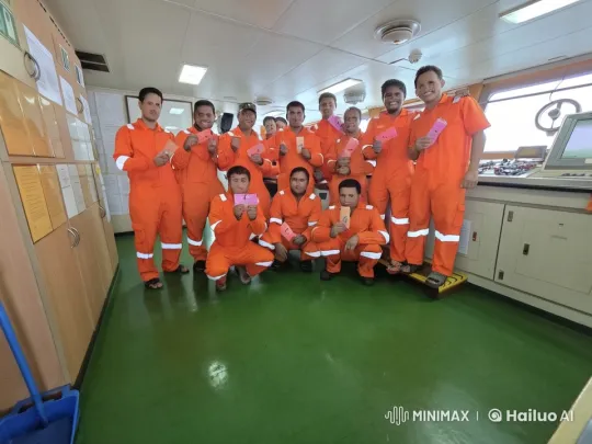 Crew Members Perform Live2D Kung Fu Battle Aboard Ship – AI Generated Video | Hailuo AI
