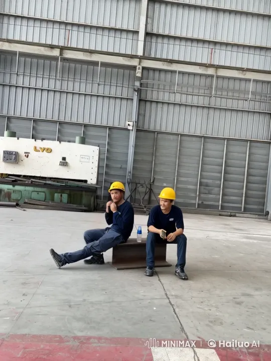 Workers Perform Martial Arts in Industrial Warehouse Setting – AI Generated Video | Hailuo AI