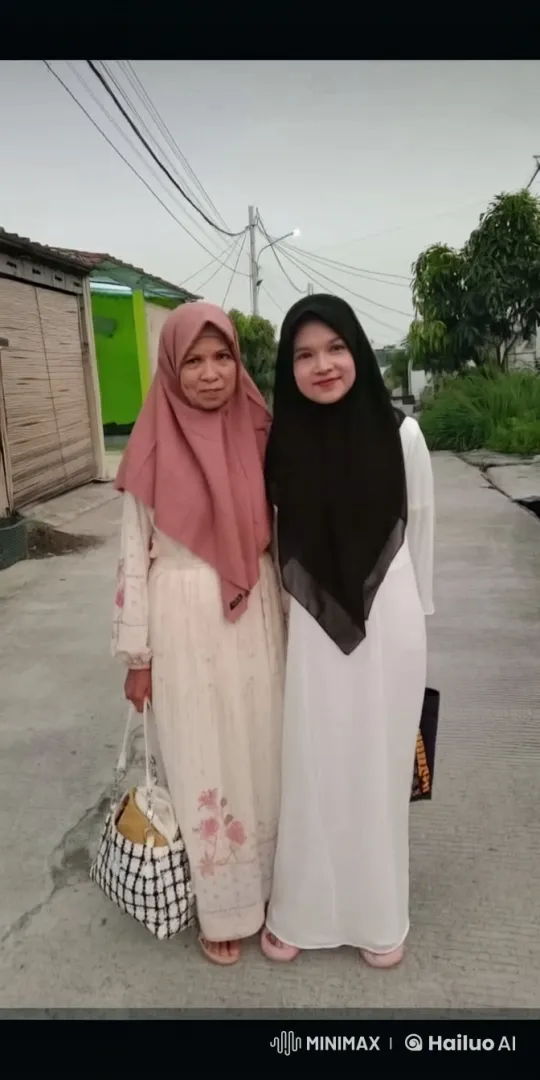 Two Women in Hijabs on a Residential Path – AI Generated Video | Hailuo AI