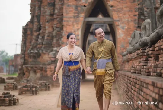 Southeast Asian Warriors' Epic Battle in Ancient Temple – AI Generated Video | Hailuo AI