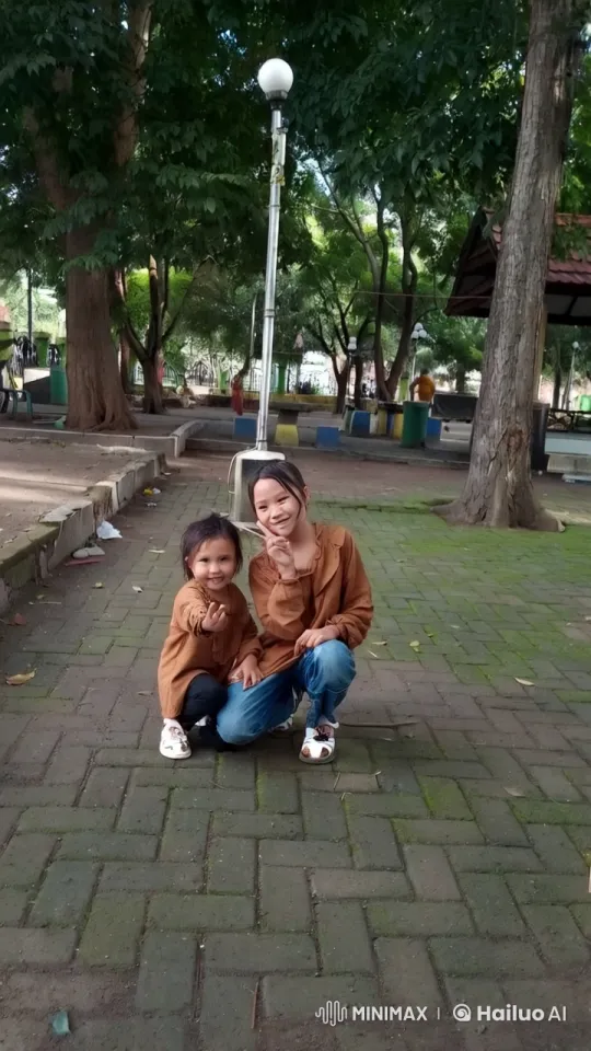 Children Practicing Kungfu in a Park Setting – AI Generated Video | Hailuo AI