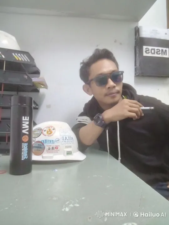 Young Man in Office Amidst Blinding Blizzard – AI Generated Video | Hailuo AI