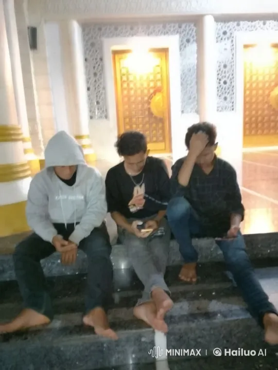 Young Men Resting and Chatting on Elegant Building Steps – AI Generated Video | Hailuo AI