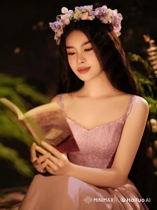 Forest Angel Reading and Revealing Herself – AI Generated Video | Hailuo AI