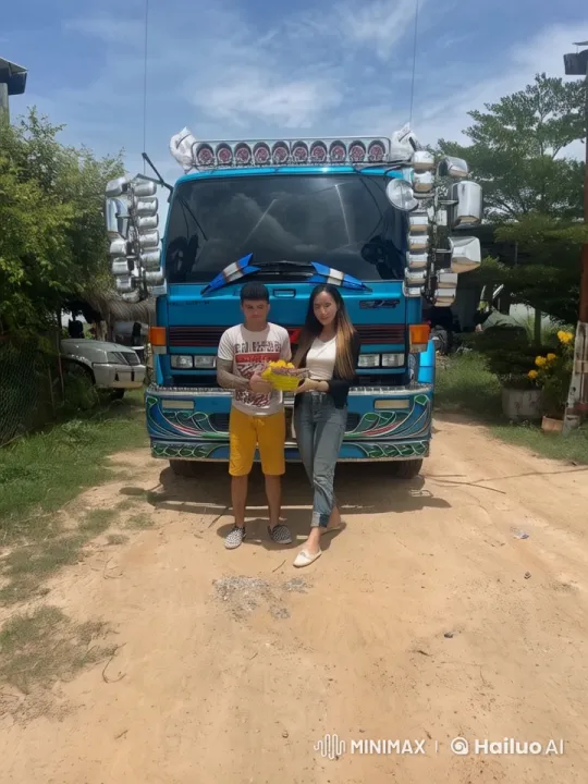 Brightly Decorated Truck and Martial Arts Duo – AI Generated Video | Hailuo AI
