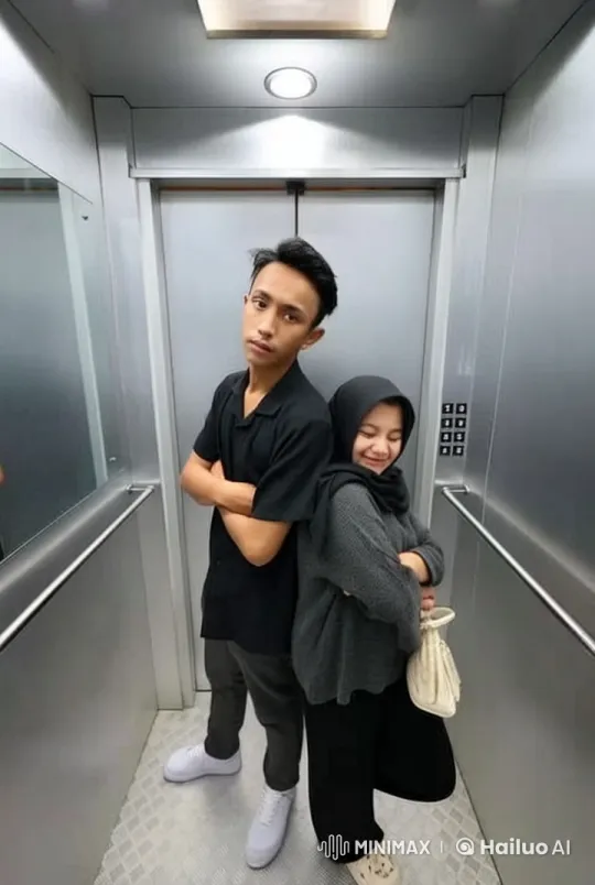 Elevator Confrontation: Kungfu Poses and Alert Stances – AI Generated Video | Hailuo AI