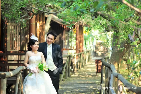 Wedding Day Kung Fu Performance in Forest Setting – AI Generated Video | Hailuo AI