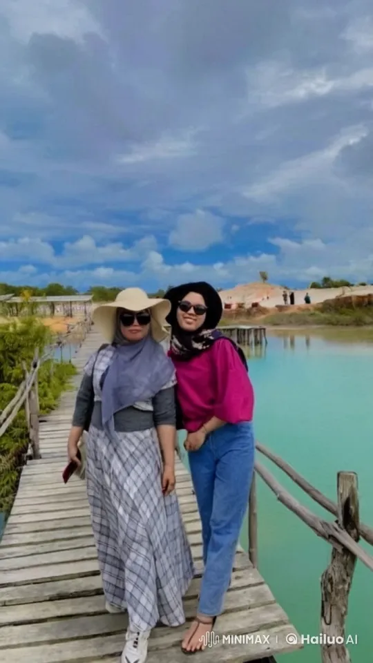 Women Practicing Kung Fu on Bridge Over Turquoise Lake – AI Generated Video | Hailuo AI