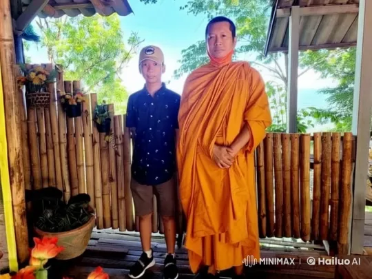 Monk and Boy Practice Kung Fu in Bamboo Pavilion – AI Generated Video | Hailuo AI