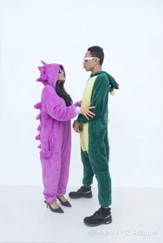 Dinosaur Kungfu Showdown in Live2D Animation – AI Generated Video | Hailuo AI