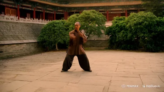 Kung Fu Master in Ancient Chinese Courtyard – AI Generated Video | Hailuo AI