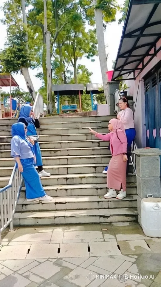 Women Prepare for Kung Fu Competition on Stairs – AI Generated Video | Hailuo AI
