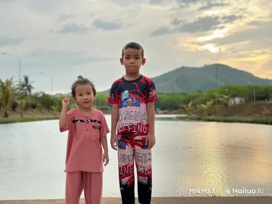 Children's Animated Kung Fu Sparring in Scenic Setting – AI Generated Video | Hailuo AI