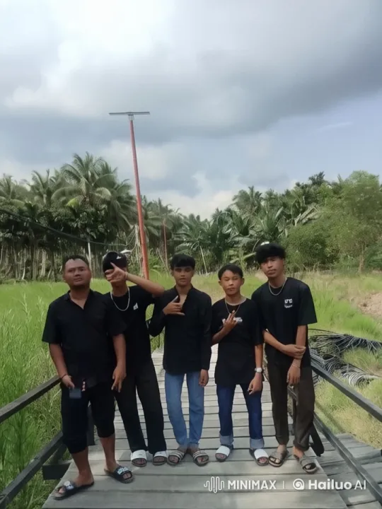 Live2D Animated Kungfu Combat on Wooden Bridge – AI Generated Video | Hailuo AI