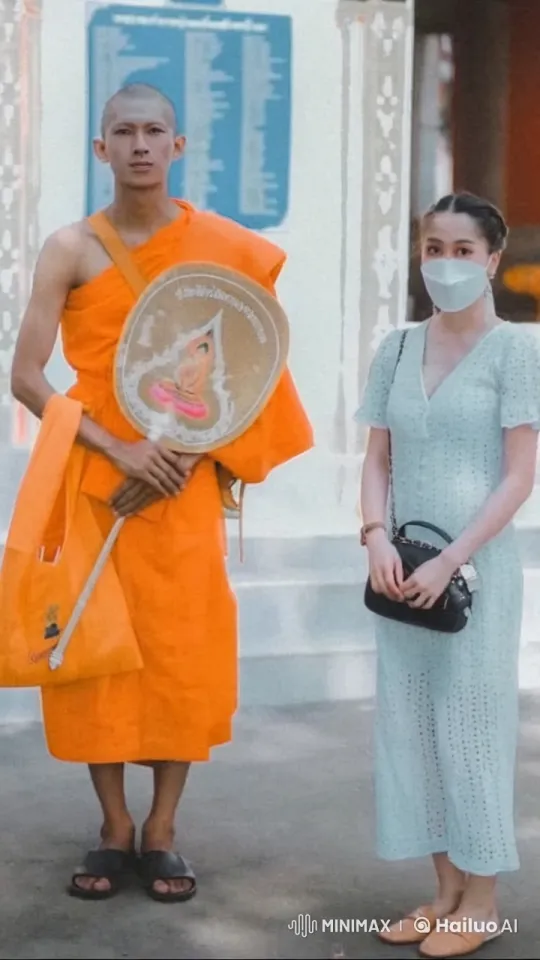 Monk and Woman Perform Impressive Kung Fu at Temple – AI Generated Video | Hailuo AI
