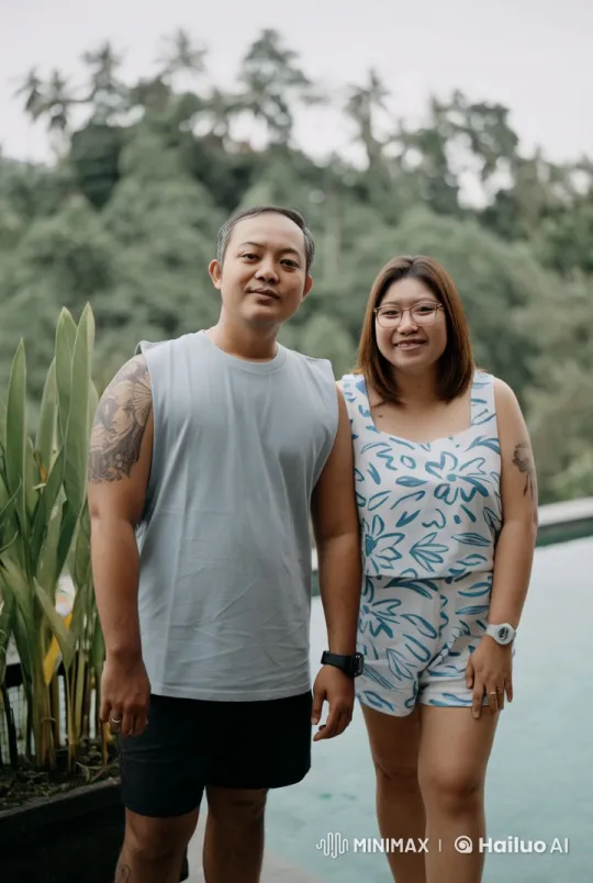 Couple Demonstrates Kungfu by Serene Pool in Live2D Animation – AI Generated Video | Hailuo AI