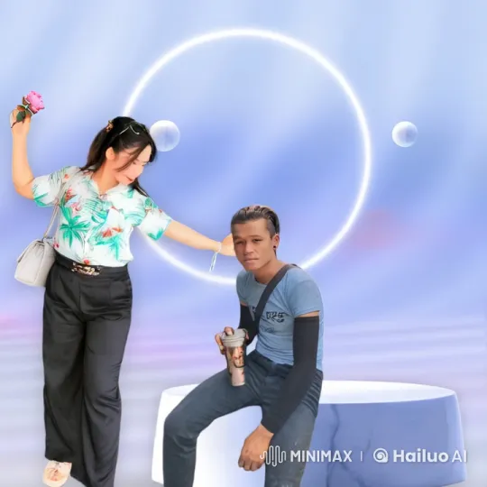 Martial Arts Fight in Futuristic Tropical Setting – AI Generated Video | Hailuo AI