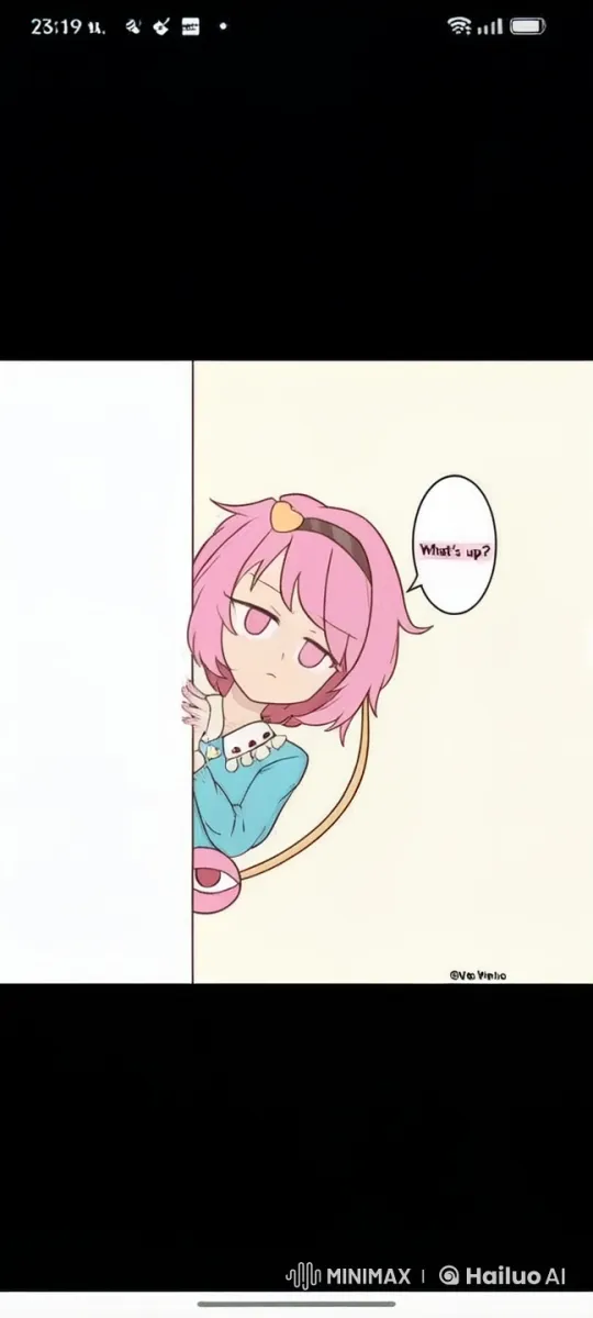 Pink-haired girl surprises, hides, and watches friends tie hair – AI Generated Video | Hailuo AI