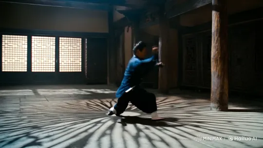 Kungfu Mastery: Aesthetic Fight Scene in Ancient Dojo – AI Generated Video | Hailuo AI