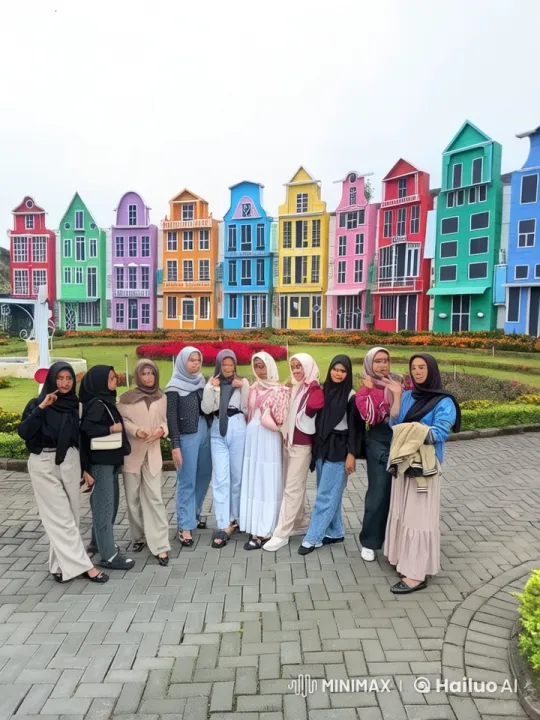 Friends Practicing Kungfu in Colorful Dutch Setting – AI Generated Video | Hailuo AI