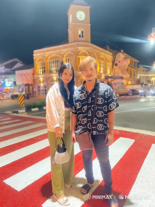 Animated Pedestrians on Crosswalk in Nighttime Cityscape – AI Generated Video | Hailuo AI