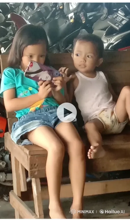 Kids Practicing Kungfu in a Motorcycle-Filled Garage – AI Generated Video | Hailuo AI