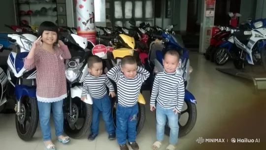 Children Practicing Kung Fu in Motorbike Showroom – AI Generated Video | Hailuo AI