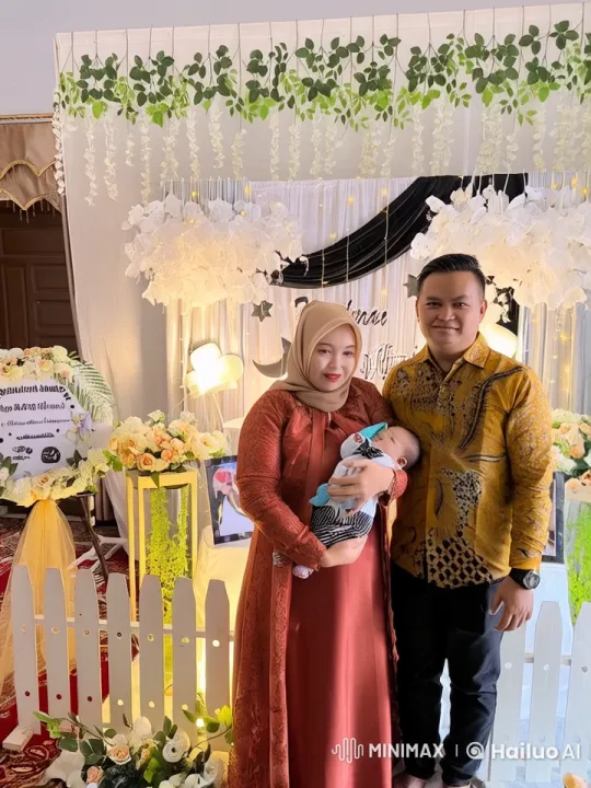 Traditional Celebration: Couple Performs Kungfu with Baby – AI Generated Video | Hailuo AI