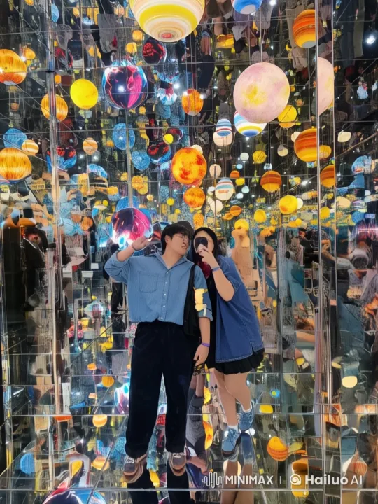 Vibrant Live2D Kung Fu Combat in a Mirrored Room – AI Generated Video | Hailuo AI