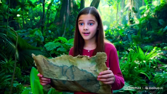 Girl in Jungle Discovers Mysterious Map – AI Generated Video | Hailuo AI