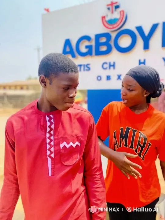 Young Man and Woman in Conversation Against Sunny Background – AI Generated Video | Hailuo AI