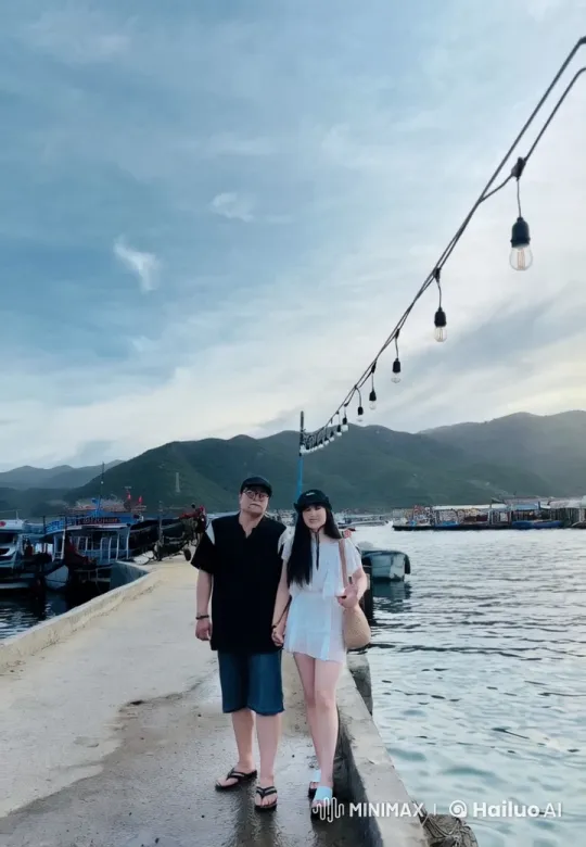 Martial Arts Display on Tranquil Pier with Mountainous Backdrop – AI Generated Video | Hailuo AI