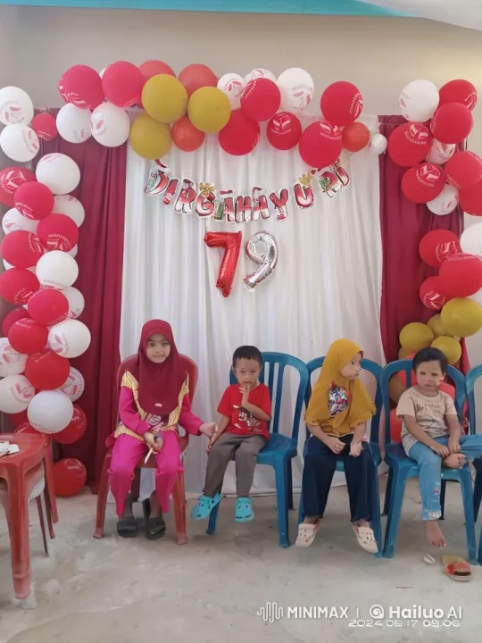 Indonesia Independence Day Celebration with Children – AI Generated Video | Hailuo AI
