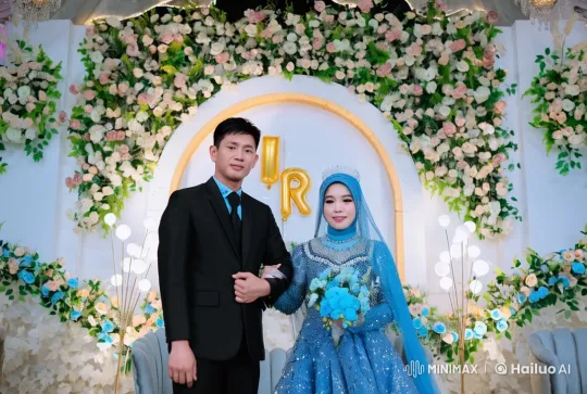 Elegant Wedding Venue: Bride and Groom's Thrilling Live2D Kungfu Display – AI Generated Video | Hailuo AI