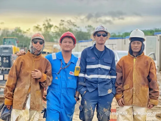 Construction Workers Perform Kung Fu in Muddy Site – AI Generated Video | Hailuo AI