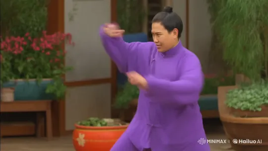 Kungfu Combat: Jumping Kicks and Punching Techniques – AI Generated Video | Hailuo AI