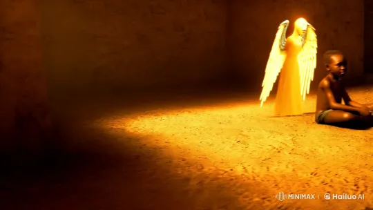 Divine Encounter Captured in Majestic Light – AI Generated Video | Hailuo AI