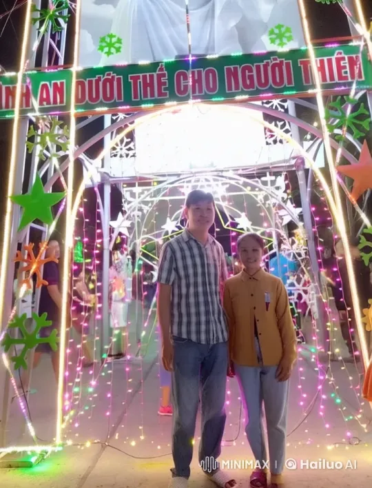 Joyous Celebration Under Festive Lights – AI Generated Video | Hailuo AI