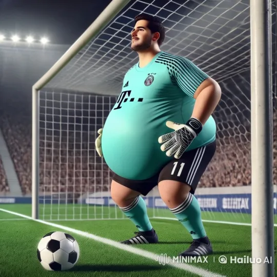 Animated Football Goalkeeper Prepares in Stadium – AI Generated Video | Hailuo AI