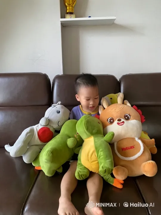Boy Enacts Kung Fu Battle with Stuffed Animals – AI Generated Video | Hailuo AI