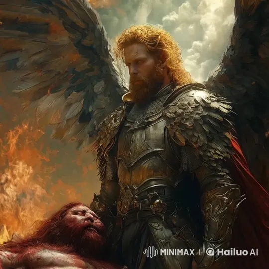 Angel Gently Places Unconscious Person on Ground – AI Generated Video | Hailuo AI